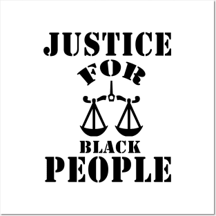 justice for black people Posters and Art